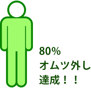 80%オムツ外し達成！！